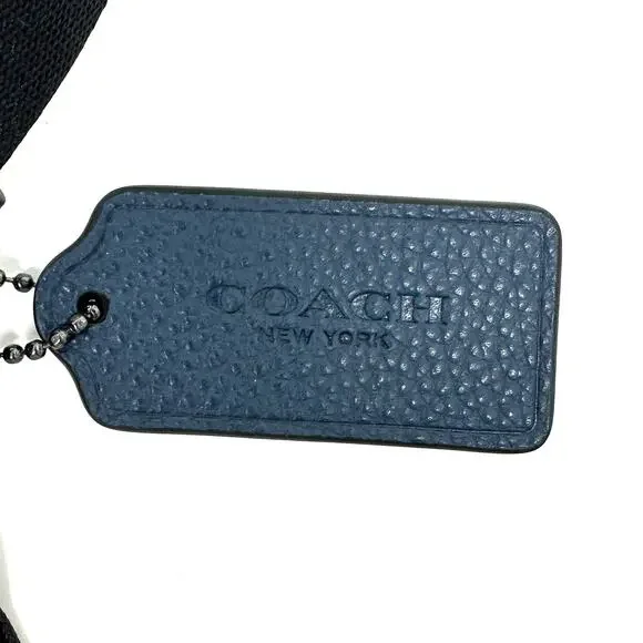 Coach Elias Belt Bag Denim Blue Suede Leather CL946 - Picture 8 of 9